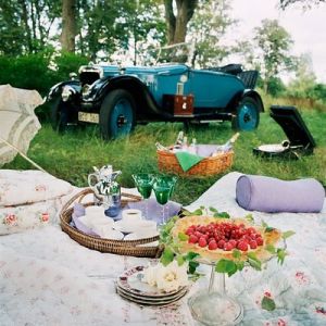 Picnic lunch - picnic - vintage car.jpg